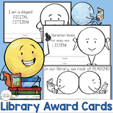 Library Media Center Award Cards Recognize Positive Behavi