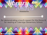 Library Award Template