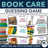 Library BOOK CARE Guessing Game Lesson - Back to School Li
