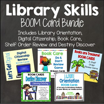 Preview of Library BOOM Card Bundle