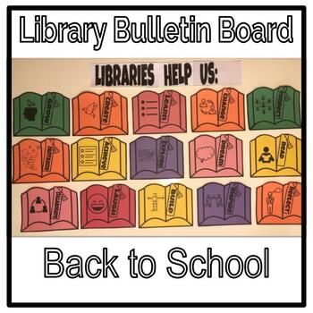 Library Back to School Classroom Decor Bulletin Board | TPT