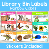 Library Bin Organization Bin Labels & Book Stickers | Rain