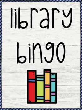 Preview of Library Bingo for Each Month
