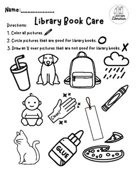 Preview of Library Book Care