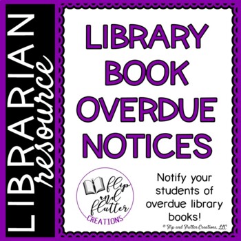 Preview of Library Book Overdue Notices