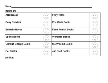 Preview of Library Book Scavenger Hunt