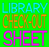 Library Book Sign Out Sheet