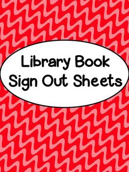 Preview of Library Book Sign Out Sheets