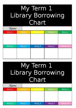 Preview of Library Borrowing & DEAR Reading Tracker