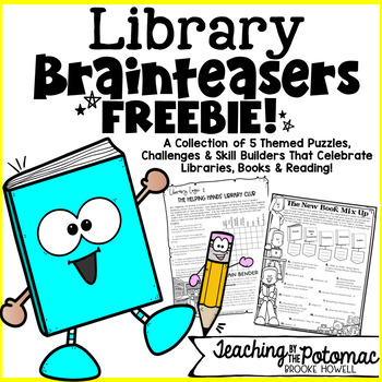 Preview of Library Brainteasers - Easy Low Prep Library Lessons Freebie