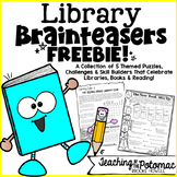 Library Brainteasers - Easy Low Prep Library Lessons Freebie