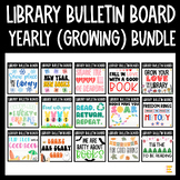 Library Bulletin Board Yearly (Growing) Bundle