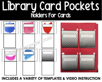 Preview of Library Card Holders | Pockets To Stay Organized