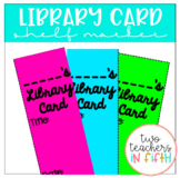 Library Card Shelf Markers