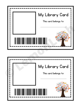 Preview of Library Card Template