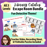 Destiny Library Catalog Escape Room BUNDLE - Detective The