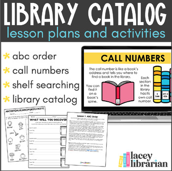 Preview of Library Catalog Practice - Library Lessons for Shelf Order, Call Numbers + More!