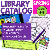 Library Catalog Practice for Spring Library Lessons