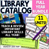 Library Catalog Practice Bundle for Year Round Library Les
