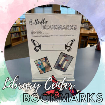 Preview of Library Center - Symmetrical Bookmarks