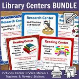 All the Library Centers BUNDLE + Center Menus / Trackers &
