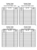 Library Checkout Cards template
