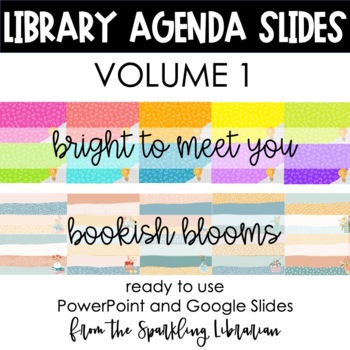 Preview of Library Class Agenda Slides | Google Slides and PowerPoint | Volume 1