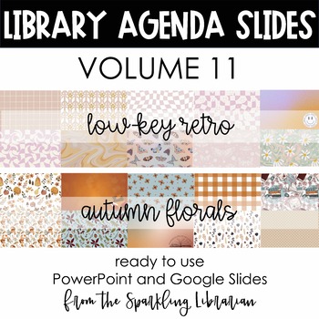 Preview of Library Class Agenda Slides | Google Slides and PowerPoint | Volume 11