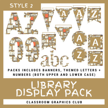 Preview of Library Classroom Display Pack (Style 2)
