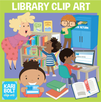 library clipart for kids