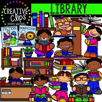 Preview of Library {Creative Clips Digital Clipart}