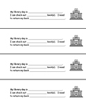 Library Day Check Out Instructional Sheet