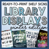 Library Decor Book Displays for Winter