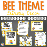 Library Posters Décor Set- Bee Theme