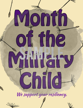 Preview of Library Display Month of the Military Child