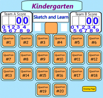 Preview of Library Draw and Guess Game- Grade K-5