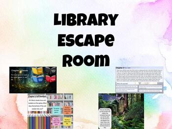 Preview of Library Escape Room