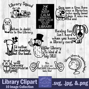 Preview of Library Humor Clip Art