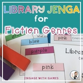 Library Jenga Style Game for Fiction Genres