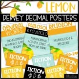 Library Labels Dewey Decimal System Poster Kit | Lemon Theme