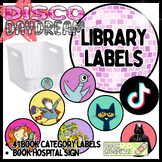 Library Labels - Disco Daydream, Colorful Classroom Decor
