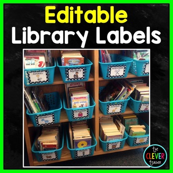 Preview of Library Labels - Editable