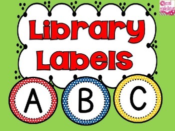 Preview of Editable Classroom Library Labels