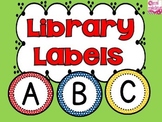 Editable Classroom Library Labels