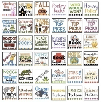 editable classroom library labels by genre tpt