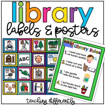 Preview of Library Labels for Autism or Special Education