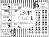 Library Labels & Book Symbols- Upper Elementary- Editable!
