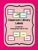Library Labels for Classroom Library Organization by Genre
