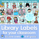 Library Labels for your Classroom - library book bin labels