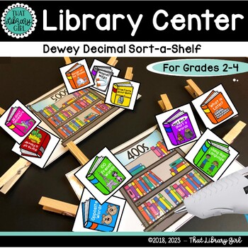 Preview of Library Lesson Activity | Dewey Decimal System Library Sorting Game